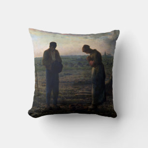 The Angelus, Jean-Francois Millet, 1857-1859 Kissen