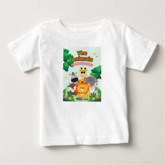 The animal kids design romantic baby t-shirt