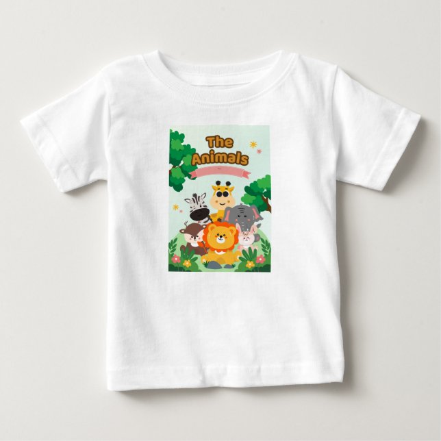 The animal kids design romantic  baby t-shirt (Vorderseite)
