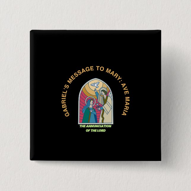 The Annunciation of the Lord Button (Vorderseite)