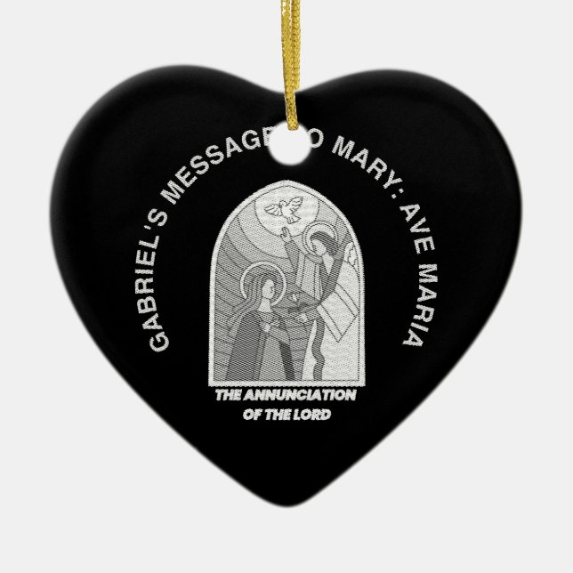 The Annunciation of the Lord Keramik Ornament (Vorne)