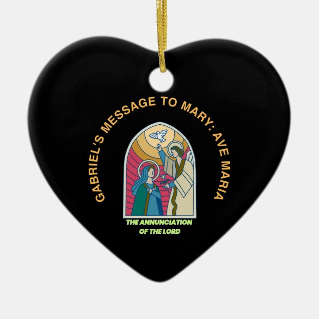 The Annunciation of the Lord Keramik Ornament (Vorne)