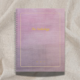 The Anthology | Mauve Custom Poetry Collection Notizbuch