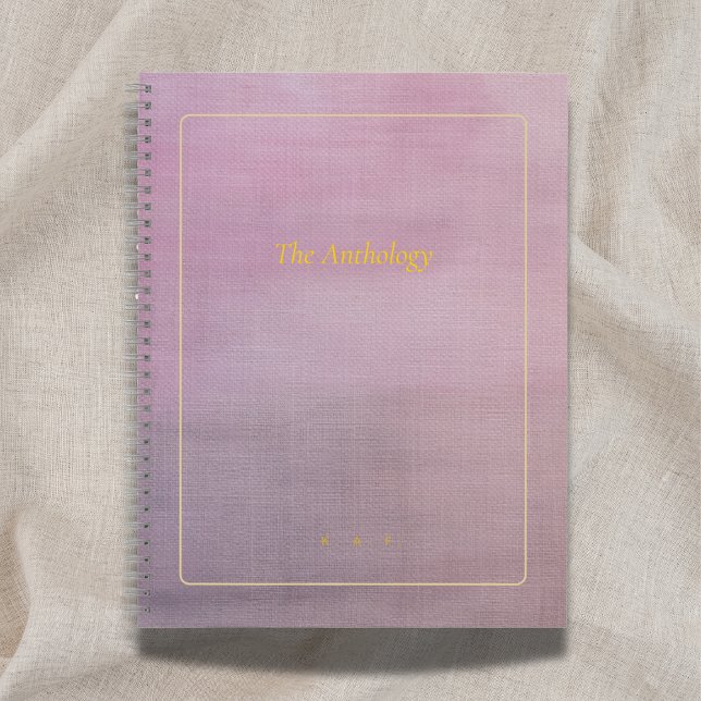 The Anthology | Mauve Custom Poetry Collection Notizbuch (Von Creator hochgeladen)