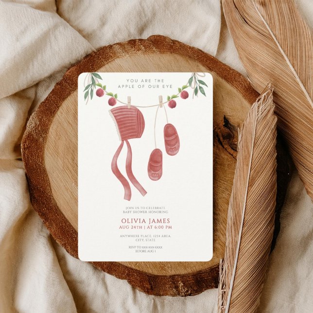 The apple of our eye baby shower einladung (Von Creator hochgeladen)