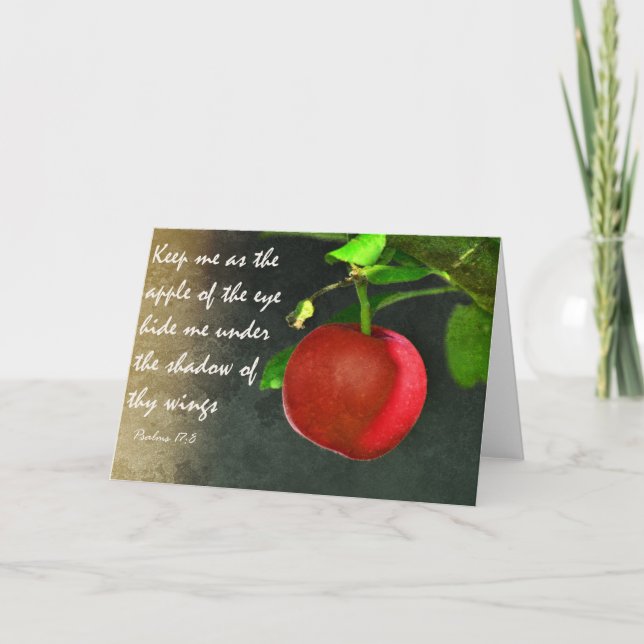 The apple of thine eye - Scripture Greeting Card Karte (Vorderseite)