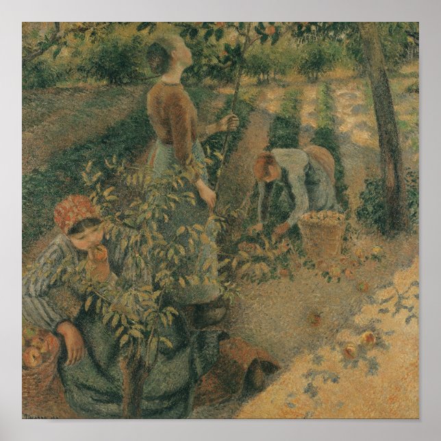 The Apple Pickers, 1886 Poster (Vorne)