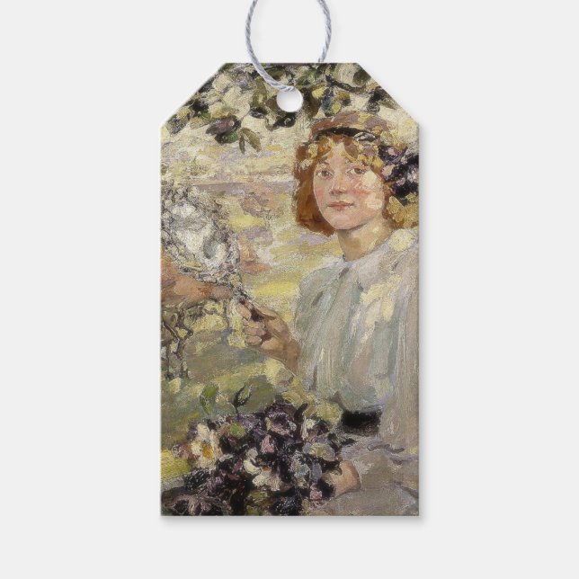 The Apple Tree (von Bessie MacNicol) Geschenkanhänger (Vorderseite)
