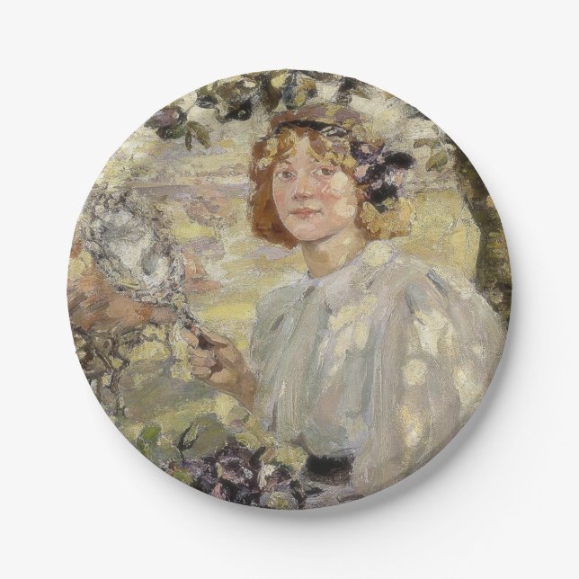 The Apple Tree (von Bessie MacNicol) Pappteller (Vorderseite)