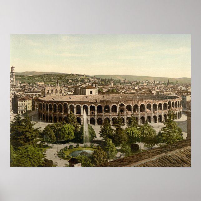 The Arena, Verona, Italy Poster (Vorne)