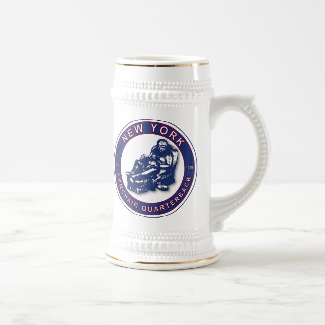 THE ARMCHAIR QB - New York Football Bierglas (Rechts)