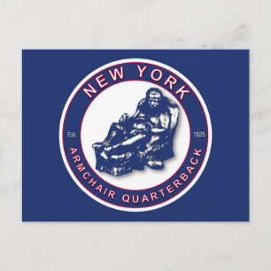 The Armchair Quarterback - New York Football Fans Postkarte