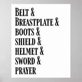 The Armor of God List Poster