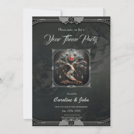  The Art Deco Tree of Life design.  Einladung