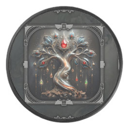  The Art Deco Tree of Life design.  Eishockey Puck