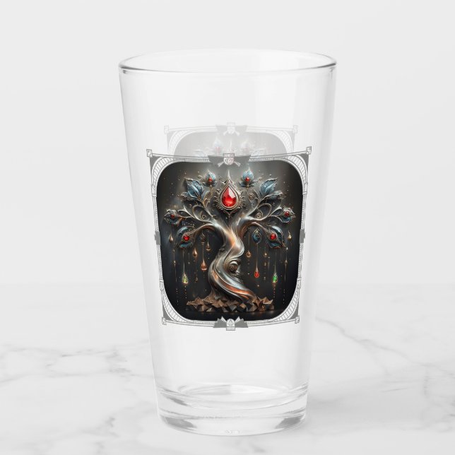  The Art Deco Tree of Life design.  Glas (Vorderseite)