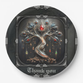  The Art Deco Tree of Life design.  Pappteller