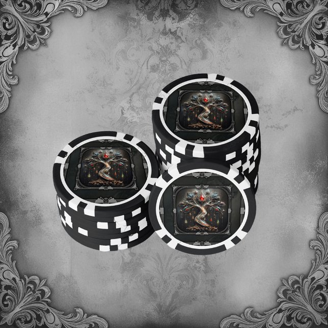  The Art Deco Tree of Life design.  Pokerchips (Von Creator hochgeladen)