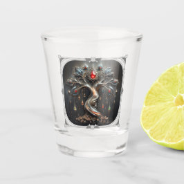  The Art Deco Tree of Life design.  Schnapsglas