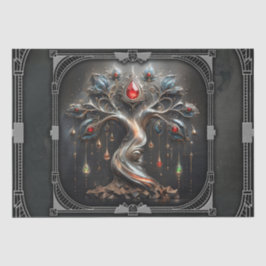  The Art Deco Tree of Life design Seidenpapier