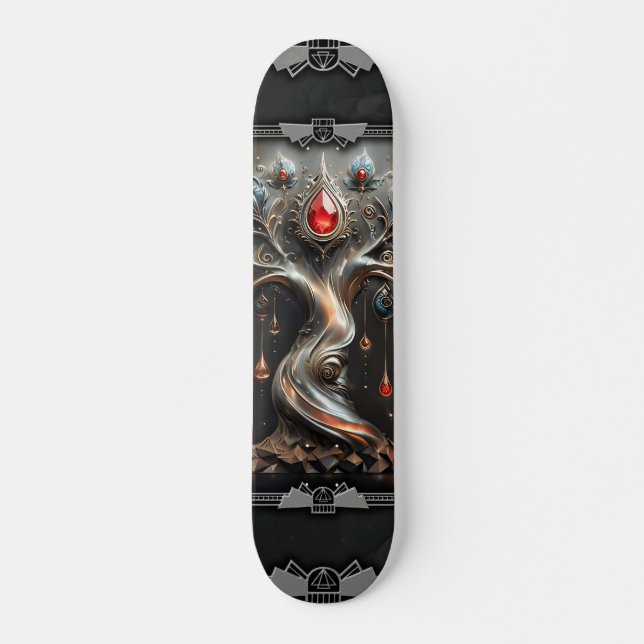  The Art Deco Tree of Life design.  Skateboard (Vorne)