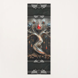  The Art Deco Tree of Life design.  Yogamatte