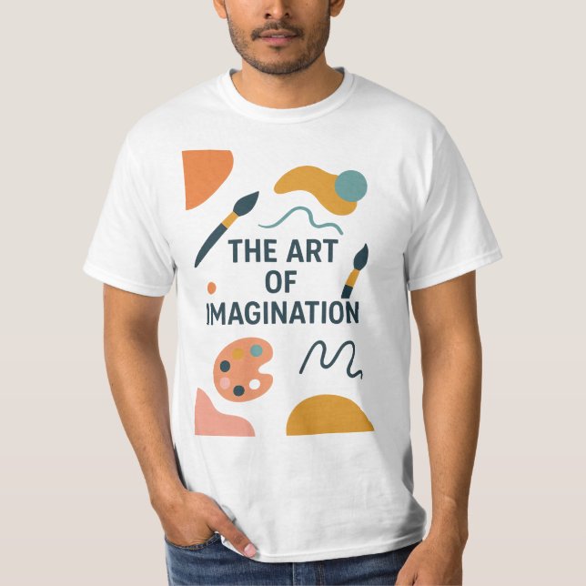 The Art of Imagination – Modern Abstract Artistic  T-Shirt (Vorderseite)