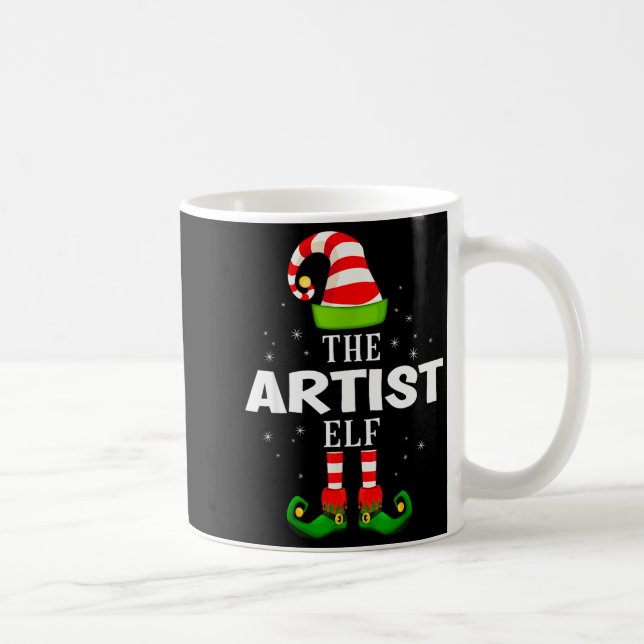 The Artist Elf Christmas Pjs Matching Pajama  Kaffeetasse (Rechts)
