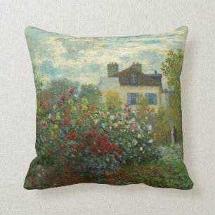 The Artist's Garden in Argenteuil von Monet (1873) Kissen