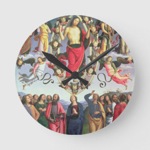 The Ascension of Christ, 1495-98 (oil on panel) Runde Wanduhr