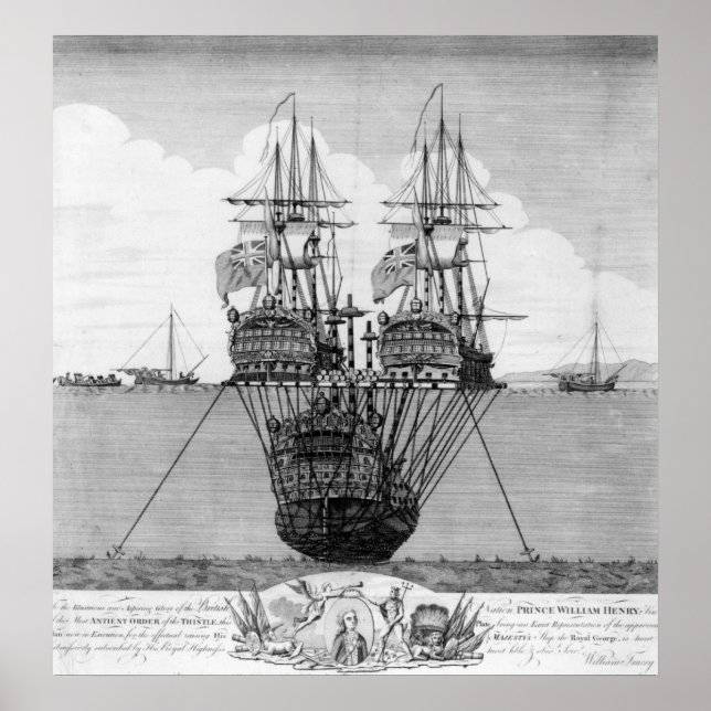 The Attempt made to Salvage the HMS Royal Poster (Vorne)