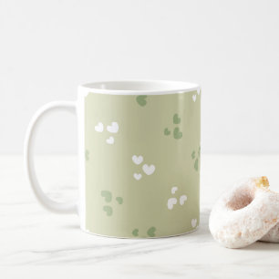 Thé au lait Avocado Green Love Heart Mug