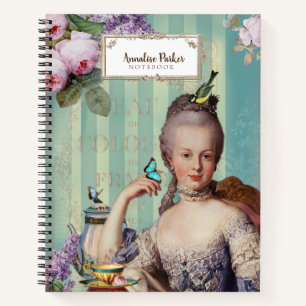 Thé au Petit Trianon Französisch Personalisiert Notizbuch