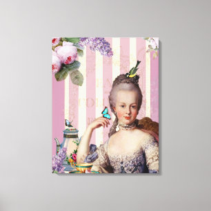 Thé au Petit Trianon - Rose Leinwanddruck