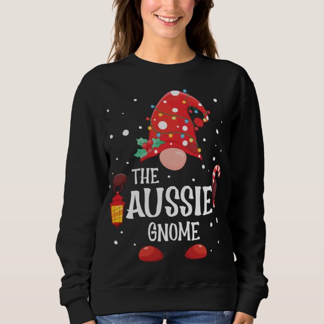 The Aussie Gnome Matching Family Christmas Gnome P Sweatshirt (Vorderseite)