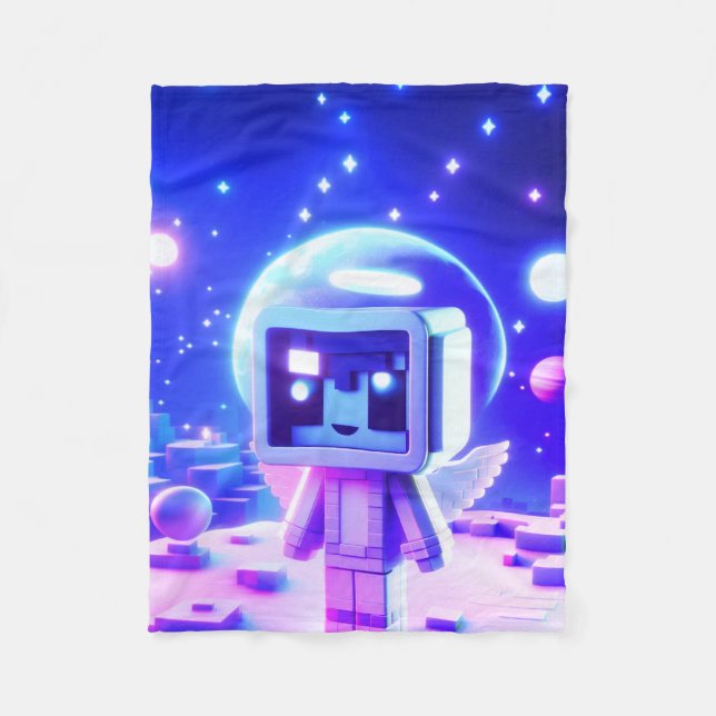 The Baby Angel Astronaut in Space on a Warm Fleecedecke (Vorderseite)