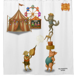 The Balancing Bunch Duschvorhang