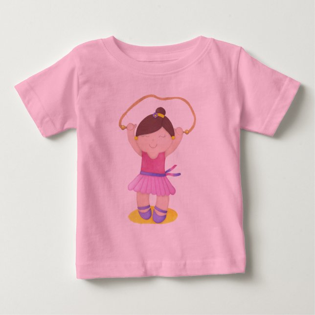 The Ballerina Jumping Rope Baby T-shirt (Vorderseite)