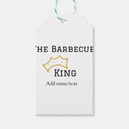 The Barbecue king crownadd name text cooking best Geschenkanhänger