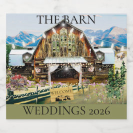 The Barn Weddings 2026 Folder Labels