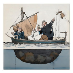"The Barnacle Bell" von W. Heath Robinson Fotodruck