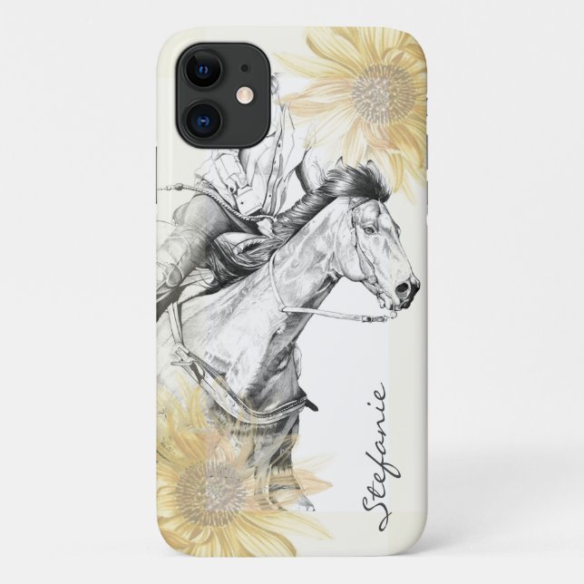 The Barrel Racer (Sonnenblumen) iPhone 11 Fall Case-Mate iPhone Hülle (Rückseite)