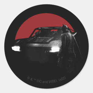 The Batman & Batmobile Graphic Runder Aufkleber