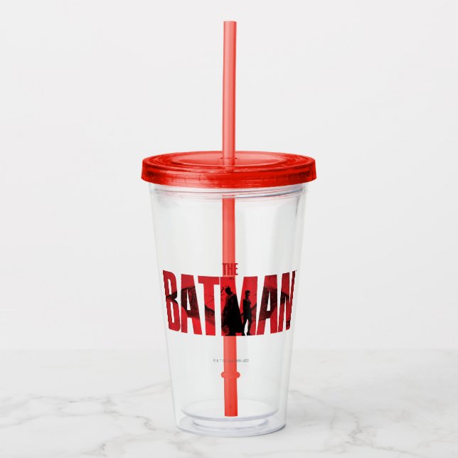 The Batman & Catwoman Logo Acryltrinkbecher (Vorderseite)