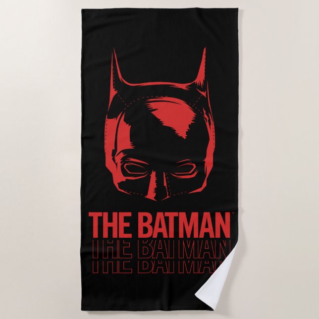 The Batman Cowl Logo Strandtuch (Vorderseite)