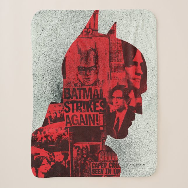 The Batman Newspaper Silhouette Sherpadecke (Vorderseite)
