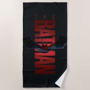 The Batman Vertical Logo Strandtuch