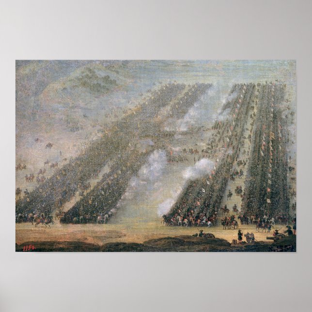 The Battle of Poltava, 1750 Poster (Vorne)