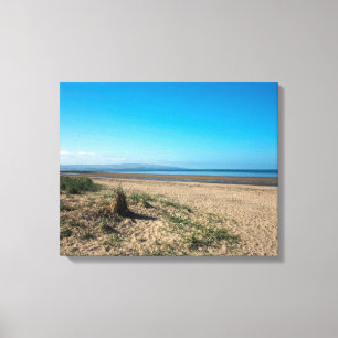 The Beach at Troon Scotland Postcard Poster Foto Leinwanddruck