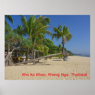 The Beach, Kho Ko Khao, Phang Nga Postcard Poster